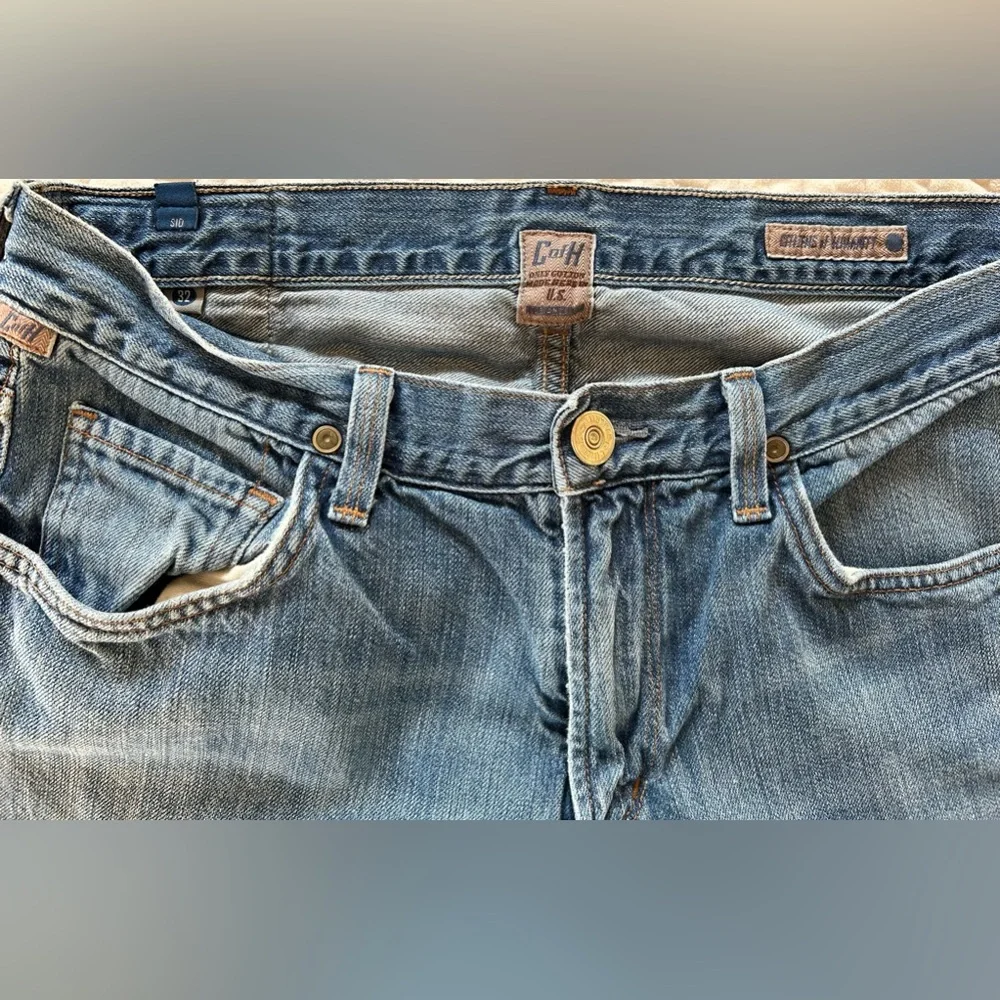 Citizens of Humanity Sid Straight Leg Blue Denim Jeans - Picture 3 of 9
